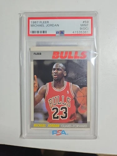 1987-88 Fleer - Michael Jordan #59 PSA 9(OC) Super Nice Card Great Investment 🔥