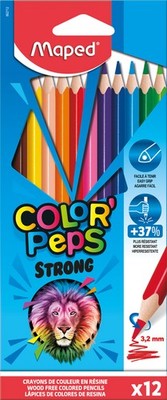 Maped Dreikant-Buntstifte COLOR'PEPS STRONG 12er Kartonetui