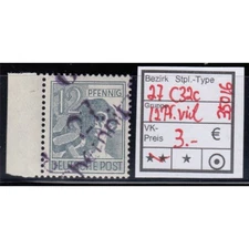 District 27 No. C 032c (violet) Chemnitz ** 12 Pf.