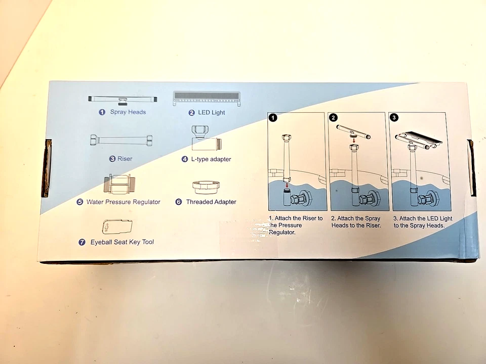 Fonte solar para piscina cachoeira com luzes 7 cores 10 modos de luz - Imagem 4 de 4