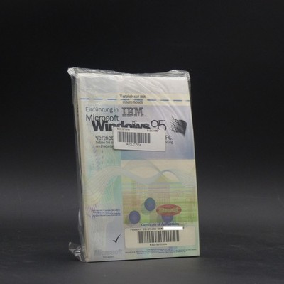 Microsoft Windows 95 - Lizenz - Handbuch - Startdiskette - CD - Neu Verschweißt