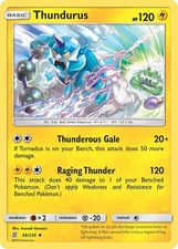 Thundurus 68/236 Uncommon SM - Unified Minds Pokemon TCG Card NM