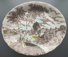 Vintage W.H. Grindley Sunday Morning Platter Staffordshire England Ironstone 14"