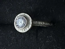 SILPADA RARE Retired Sterling Silver 925 Perfect Bliss CZ Ring Size 7 R2076