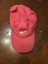 Vintage Nike Swoosh Hat Cap Child Kids Size Pink Strapback Dad Hat 90s Y2k