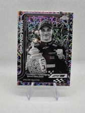 2025 Topps Chrome F1 Oscar Piastri #134 Black & White Lazer Refractor
