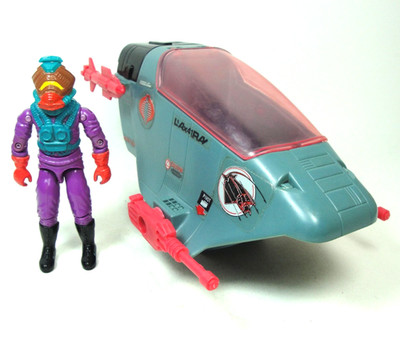 Vintage GI Joe 1987 Cobra Sea Ray Submarine Front w Toxo Viper