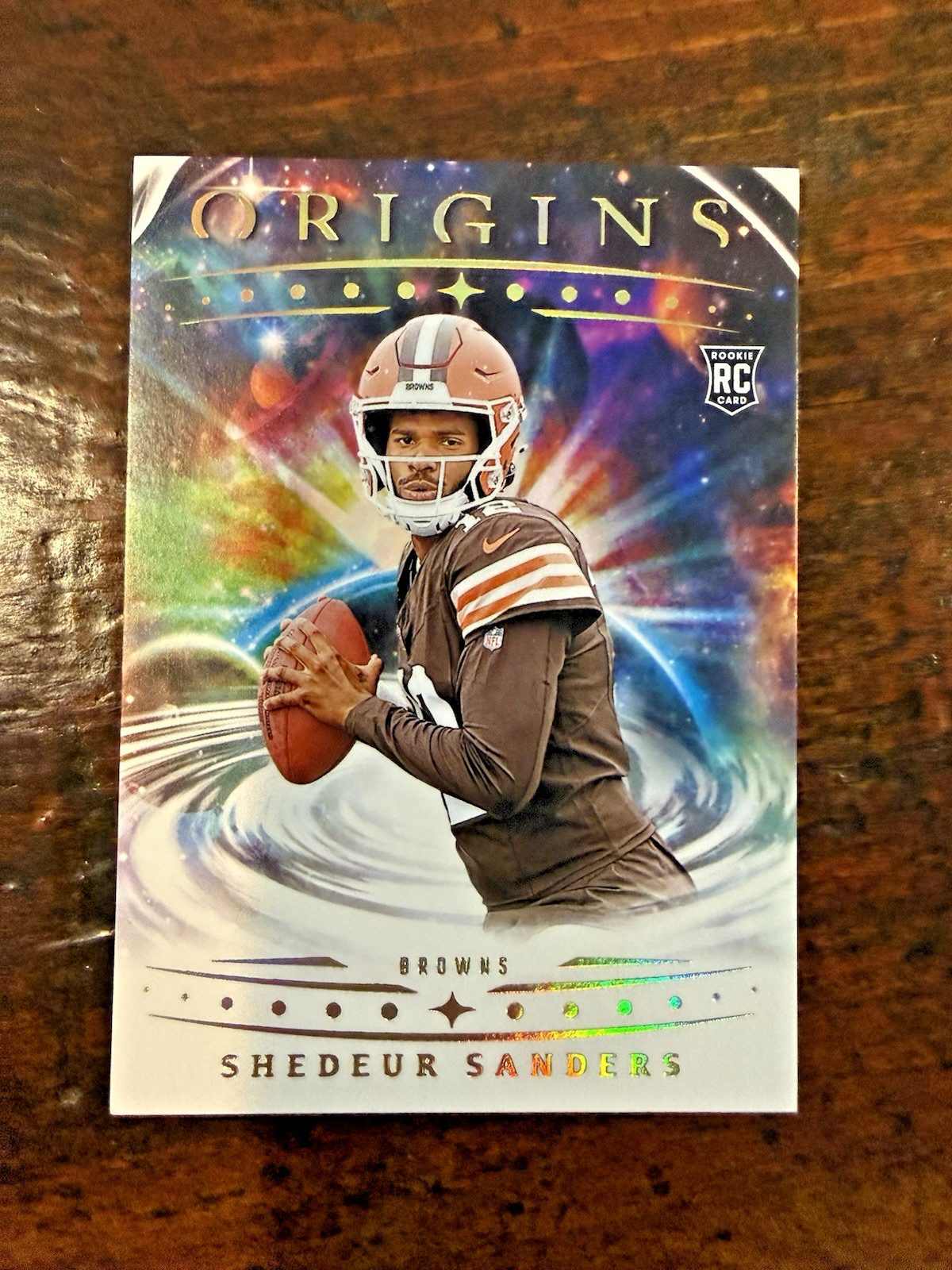 SHEDEUR SANDERS 2025 PANINI ORIGINS FOOTBALL #107 RC CLEVELAND BROWNS