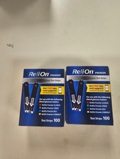 Relion Premier 100ct x 2 200 Diabetic Test Strips Expires 11/2027-1/2028