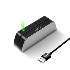 DEFTUN MSRX6 USB Swipe Magstripe Card Reader Writer Encoder for MSR X6