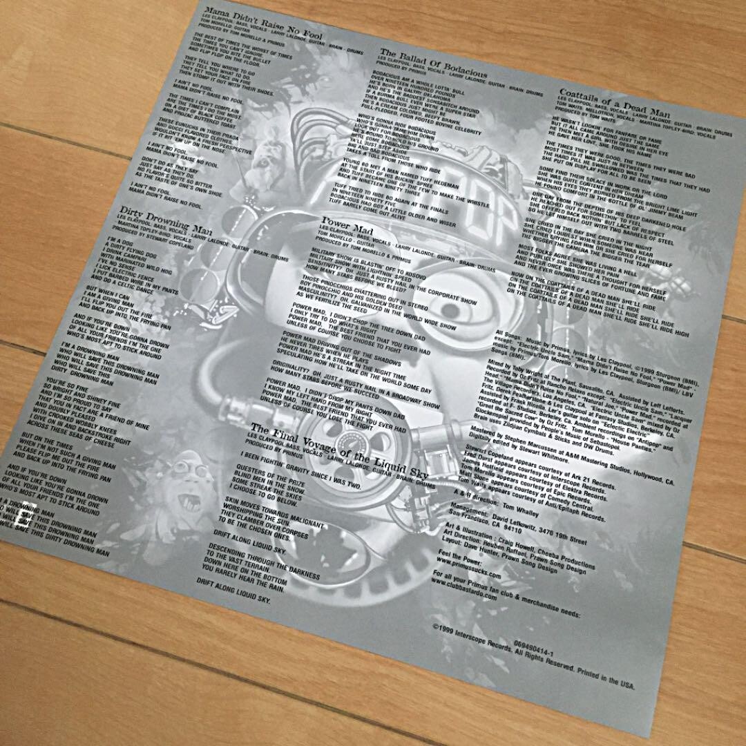 PRIMUS / ANTIPOP レコード 2枚組 Primus - Antipop[2 LP