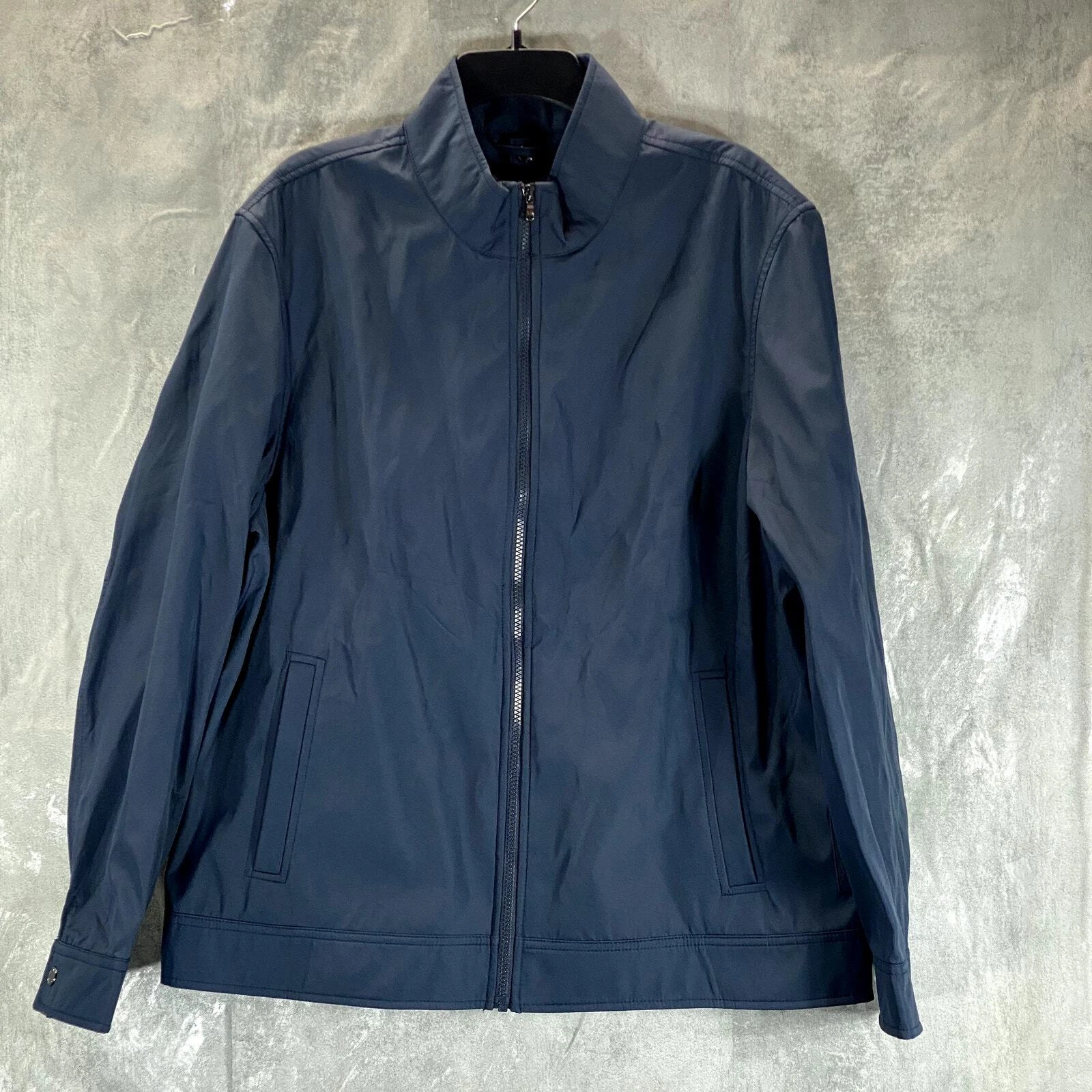 MICHAEL KORS Giacca da uomo blu navy finto collo pieno zip 3 in 1 taglia xl