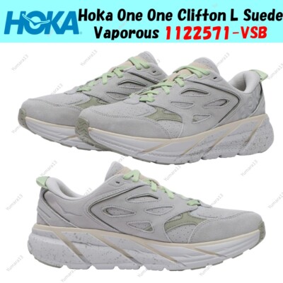 HOKA ONE ONE U CLIFTON L SUEDE 28.5 グレー Hoka One One All Gender Clifton L Suede in Grey Mist/Misty