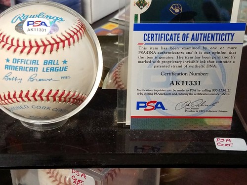 Robin Yount Autograph Auto Signed Official Rawlings AL Baseball PSA Certified - Picture 3 of 6