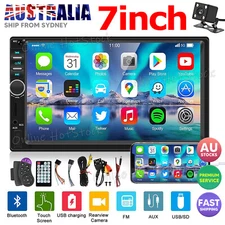 7" Double 2 DIN Bluetooth Head Unit Car Stereo Touch Screen Radio FM TF USB AUX