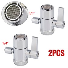 2 1/4 3/8 Adapter Diverter Valve For Kitchen Bathroom Sink Faucet Water Filter