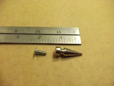 1 1/4" Nickel Plated Rivet Back Dog Collar Tree Spikes Punk Rock (Pack Of 25)