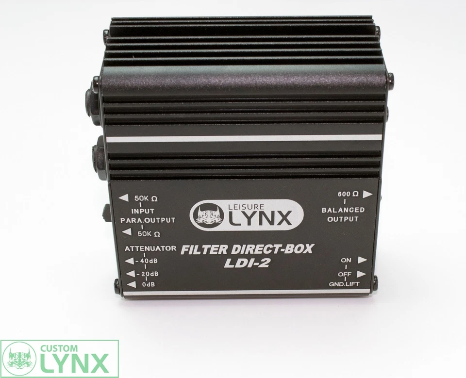 Custom Lynx Passive DI Box Direct Injection Guitar Instrument LDI-2 Ground Lift - Image 2 of 4
