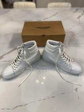 NEW ZADIG  VOLTAIRE - Frank Blanc Leather High Platform Sneaker Size 43  348 