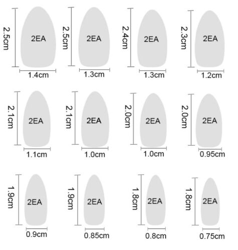 24pc Matte Almond Full Cover Nail Stiletto Manicure False Fake Nails pointy oval - Bild 4 von 27