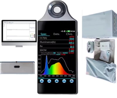 Spectrometer Spectral Illuminance Meter PPFD Meter PAR Quantum Meter 380-780nm