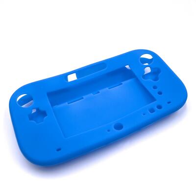 Hülle Case Schutzhülle Silikon blau für Nintendo Wii U Gamepad