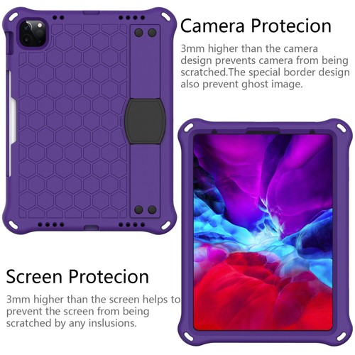 For iPad 10th Generation 10.9-inch 2022 Silicone Stand Case + Shoulder Strap - Picture 21 of 66