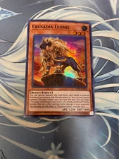 YUGIOH - CRUSADIA LEONIS - SUPER RARE - OP12 - OTS PACK - NM