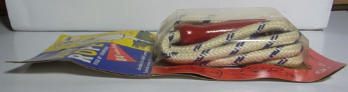 Vintage Pro Style 84" Jump Rope Baked Enamel Hardwood Handles Shimmel Sons #140G - Picture 7 of 9
