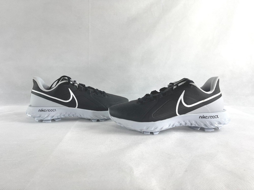 Nike React Infinity Pro Black Platinum Golf Shoes Men Size 8 CT6620-004