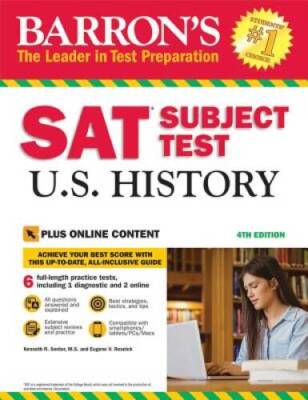 Barron's SAT Subject Test U.S. History, 4th Edition: with Bonus Onlin - GOOD
