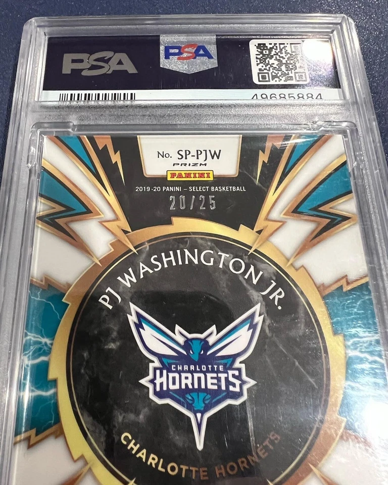 2019 Select PJ Washington Sparks Relic 2 Color Patch Tie Dye Prizm /25 PSA 9 🔥 - Image 2 of 2