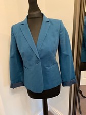 Halogen Jacket. Small. Kingfisher Blue. Sleeves Fold Back To ¾ Length