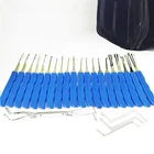 25pcs Key Extractor & Removal Tool with Transparent Practice Training Lock Set