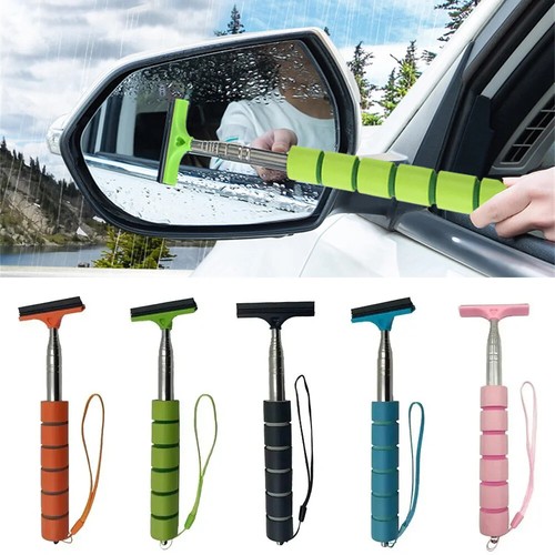 Water Scraper Car Rearview Mirror Wiper Water Remover Side Mirror