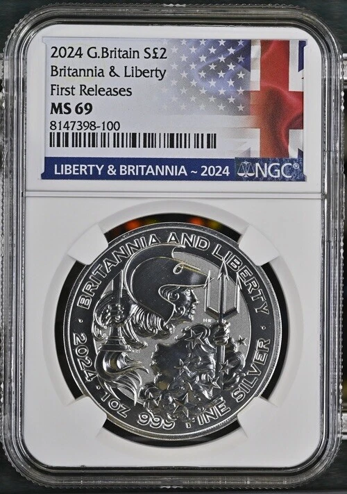 UK Britannia MS 69 NGC Certified Silver Bullion Coins for sale | eBay