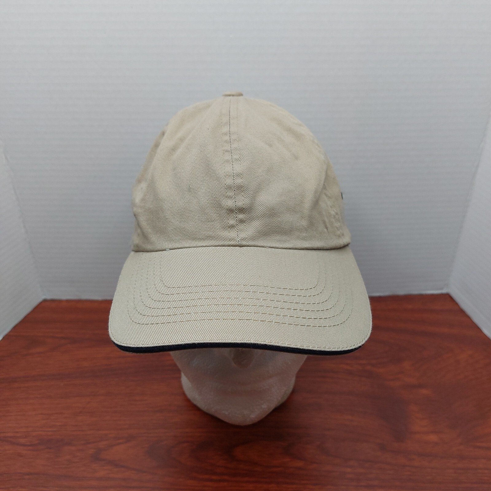 Khaki Strap Back Dad Hat Cap - image 1