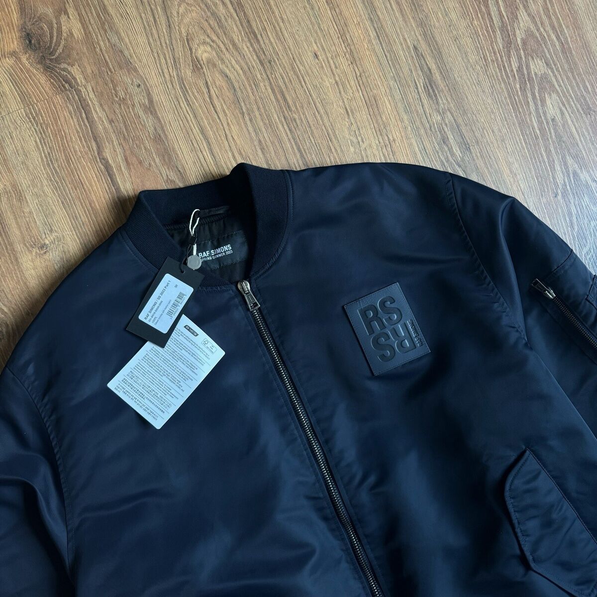 Raf Simons SS23 Leather Patch Logo Bomber Jacket New NWT | eBay Raf Simons SS23 Leather Patch Logo Bomber Jacket New NWT | eBay