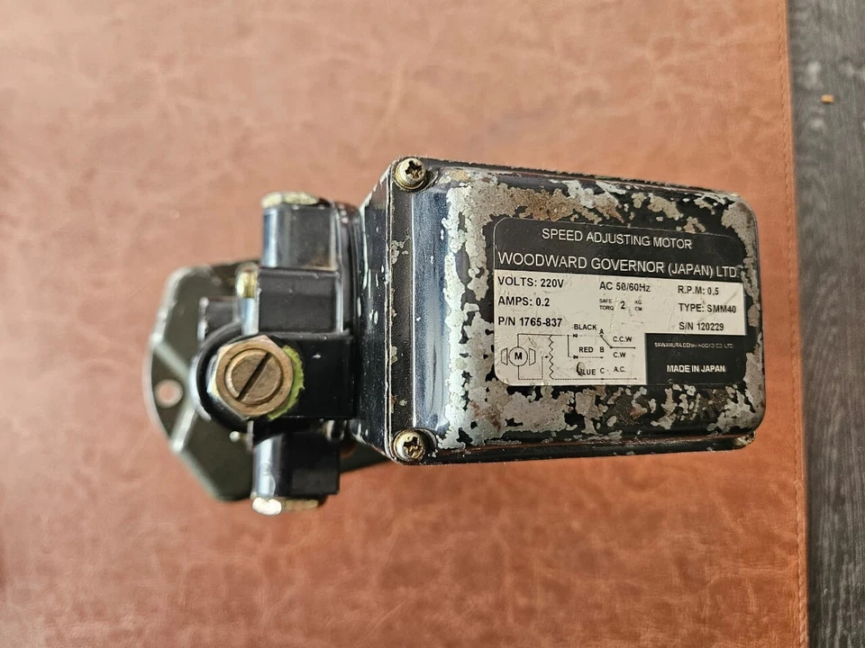 Двигатель регулировочный скорости Woodward SMM40 1765-837 Woodward Governor Ltd - Изображение 2 из 4