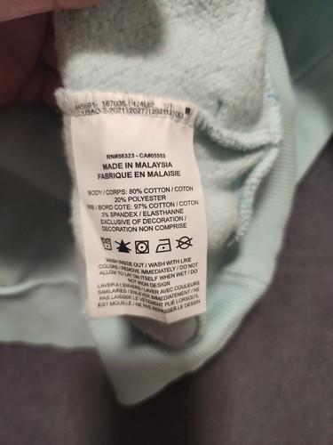 Nike Hoodie Girls XL Light Blue with pockets Pullover - Picture 12 of 13