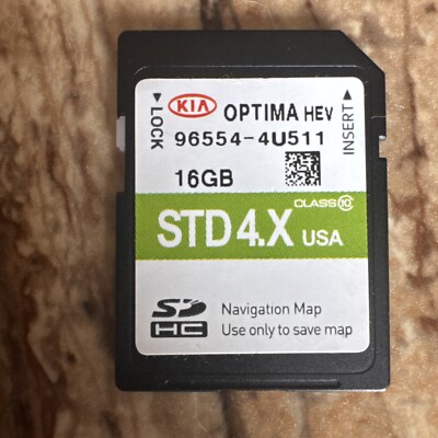OEM KIA OPTIMA HEV MAP DATA GPS Navigation SD Card 96554-4U511 STD4.X USA
