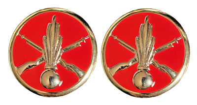Paire D'insignes De Collet Poste Aux Armées Coinderoux Paris (occasion, France)