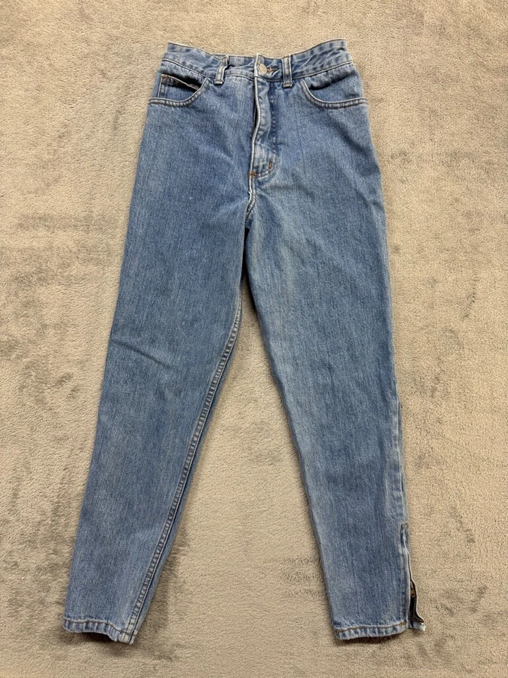 GUESS Georges Marciano Vintage 1980s High Waist Mom Jeans ANKLE ZIP Size 27 - Image 2 of 4