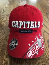 OTH Washington Capitals Hockey Gorra de Béisbol Gorra Juvenil Ovechkin Goal Record Nueva con Etiquetas