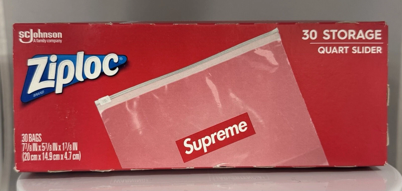 SUPREME ZIPLOC Sacs à fermeture éclair 1 boîte de 30 pièces
