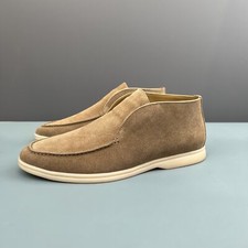 Italian Style Real Suede Leather Mens High To...