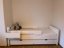 Bopita Bett Jonne 90x200 mit Matratze und Bettkasten