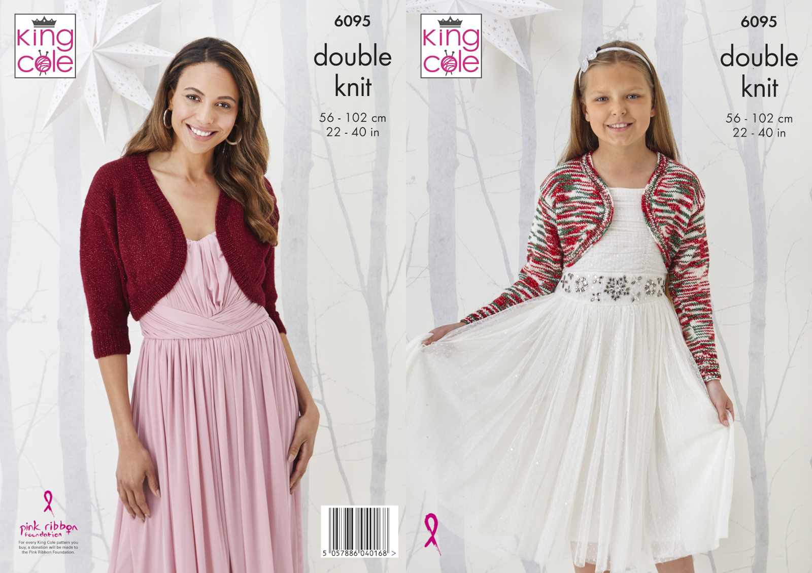 Knitting Pattern Womens & Girls 3/4 or Long Sleeve Bolero King Cole DK 6095 - Image 4
