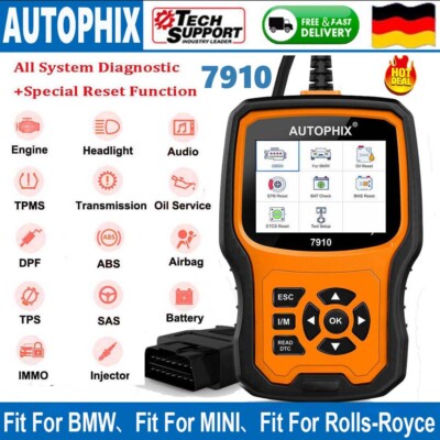 7910 Profi Diagnosegerät Tiefendiagnose geeignet Auto OBD2 Scanner Fit für BMW