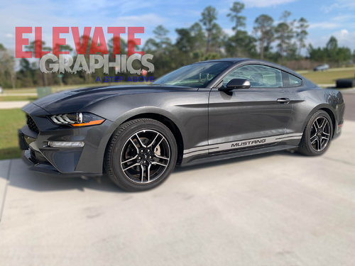 For Ford Mustang Decals Rocker Side Stripes Vinyl Graphics 3M Stickers 2005-2023 - Picture 6 of 22